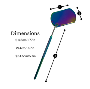 Extra Large miroir de maquillage réutilisable fait main avec logo personnalisé, fournitures d'extension de cils, au prix d'usine, vente en gros - Product Image 3