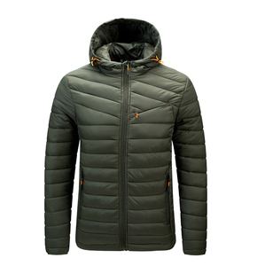 Chaqueta Acolchada con Capucha para Hombre de Lujo, Ligera, Cálida, Cortavientos, Transpirable, 100% Fibra de Bambú para Senderismo, Viajes y Uso Casual al Aire Libre - Product Image 1