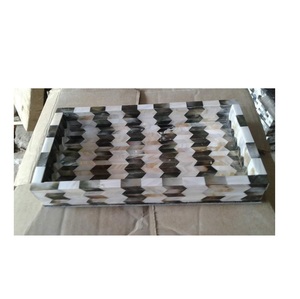 Bandeja de Primera Calidad con Incrustaciones de Nácar, Bandeja Decorativa para Mesa de Comedor, Regalo Decorativo con Diseño Hecho a Mano y en Oferta - Product Image 5