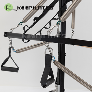 Fabriek Directe Levering Aluminium Hoogwaardige Cama <span class=keywords><strong>Stoel</strong></span> Zwarte Pilates Reformer Met Half Trapeze Te Koop Yoga Studio - Product Image 6