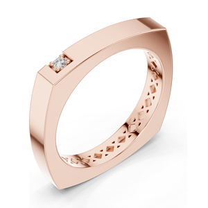 Bague pour femme en diamant de culture, clarté VVS-VS EF, 0,02 CT, or 18 carats, 14 carats, 10 carats et argent 925, or rose, or jaune, or blanc - Product Image 6