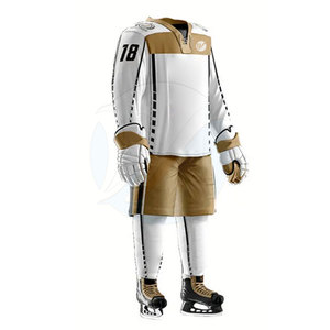 Uniforme de Hockey sobre Hielo Transpirable con Logotipo Personalizado, Nombre del Equipo y Etiqueta Privada, 100% Poliéster, Colores y Tallas Personalizables, Superventas - Product Image 4