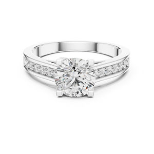 แหวนทองคำ 14K สีเหลือง ประดับเพชรทรงกลม 1.18 กะรัต เพาะเลี้ยงในห้องปฏิบัติการ ดีไซน์หรูหราสำหรับผู้หญิง |   ชุดสำหรับงานเลี้ยงที่ได้รับการรับรองจาก IGI |   เพชรที่เพิ่งเพาะเลี้ยง - Product Image 2