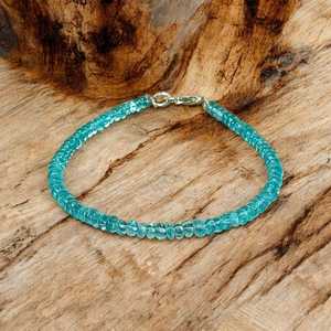 2025 femmes bohème Boho perlé Bracelet apatite naturelle pierres précieuses 6-8mm finition lisse bijoux minimaux pour cadeau d'anniversaire - Product Image 4