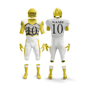 Último diseño de manga corta uniforme de fútbol americano transpirable nuevo estilo a granel precio al por mayor uniforme de fútbol americano - Product Image 1