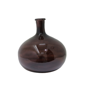 Vase à fleurs en verre de qualité supérieure couleur marron pour la maison et le mariage Vases à fleurs en verre décoratifs en vrac faits à la main - Product Image 2