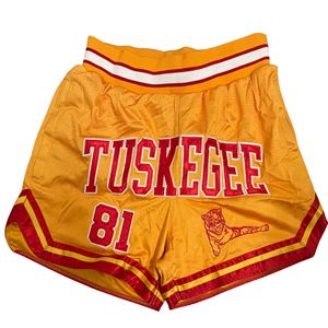 Tuskegee University Athletic Shorts 1881 Mascot Golden para estampado personalizado Unisex Casual transpirable cordón cierre escuela - Product Image 4