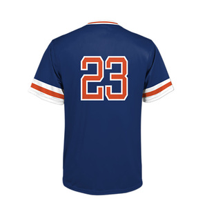 Maillot de baseball boutonné personnalisé en gros vêtements de sport respirants en taille plus sublimé à Sialkot - Product Image 2