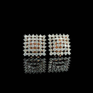 Clous d'oreilles en diamant de laboratoire de luxe en or rose idéal pour cadeau de fête d'anniversaire ou bijoux de fiançailles de haute qualité - Product Image 3