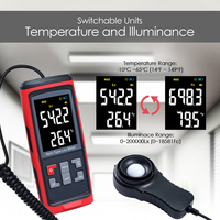 Medidor de Luz Digital Tipo Split 0-200,000 Lux/Fc con Registro de Datos y BLE (Solo iOS) para Diseño de Iluminación Profesional (OEM)