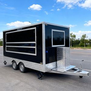 Remolque de Viaje Moderno, Ligero y Cómodo, de Aluminio Negro, con Diseño Impermeable y Detalles de Placa de Diamante - Product Image 1