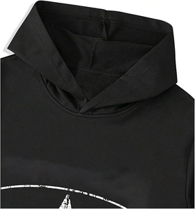 Venta al por mayor producto caliente negro serigrafía logotipo personalizado para los hombres de alta calidad chándal conjunto Streetwear hombres Vintage chándal - Product Image 3