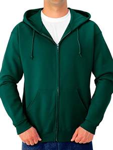 2022 unisexe personnalisé 100% polaire tissu sweats à capuche de haute qualité fermeture éclair complète nouveau Design pour la saison d'automne teint uni - Product Image 2