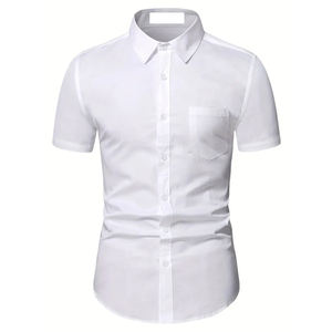 Chemise de travail mécanicien 2026 avec logo personnalisé, polyester fluorescent haute visibilité, durable, lavable, coupe confortable - Product Image 1