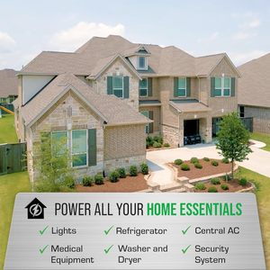 Generatore Solare Power/Max 6000 con Avvio Automatico, Pannello Solare 3/400W, Tensione Bifase 120V/240V, Prese AC 6000W (Picco 7200W) - Product Image 2