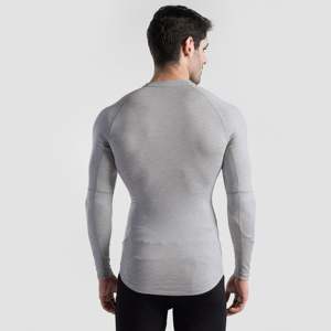 GA 2.0 Compression <b>Long</b> <b>Sleeves</b> for Men Silver Grey <b>Undershirts</b> - Product Image 2