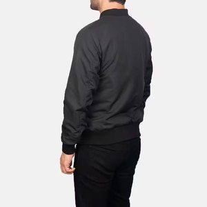 Chaqueta Bomber de Piloto Casual para Hombre, Nueva Marca al por Mayor, Chaqueta Universitaria de Satén para Invierno, Chaqueta de Béisbol con Cremallera, Talla Grande, 100% Poliéster - Product Image 3