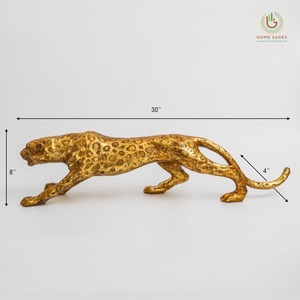 Majestic Gold Tiger Table Article Estatuilla decorativa elegante de animales para la decoración del hogar Oficina Evento Regalo Display Accent - Product Image 6