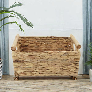 Best Choice <b>Small</b> Rattan PE Square Plastic Woven Storage <b>Baskets</b> Desktop Clutter Organizer for Toy Parts Made in Vietnam - Product Image 4