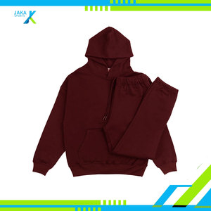 Sudadera con capucha de dos piezas para hombre y mujer de algodón de rizo francés de peso pesado, conjunto de Jogger, Jersey informal, chándal de invierno, secado rápido, cálido - Product Image 4