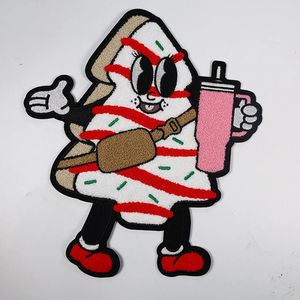 แพทช์เชนิลล์ขายส่งแบบใหม่ ปักโลโก้ตามสั่ง รูปทรงกีตาร์น่ารัก สำหรับติดหมวกและเสื้อผ้า - Product Image 4