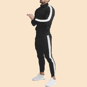 Ensemble de jogging de qualité supérieure Ensemble de pantalons de survêtement et sweat à capuche pour hommes avec logo de haute qualité Pantalon de survêtement en coton et ensemble de sweat à capuche zippé - Product Image 4