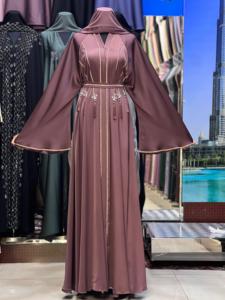 New2025 Dubai hermosa ropa islámica tradicional negra para mujeres Arabia Saudita Abaya Dubai Abaya ropa musulmana paños del Golfo - Product Image 3