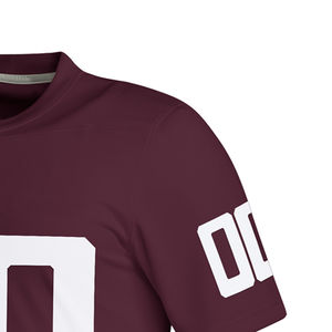 Camiseta de fútbol americano de diseño personalizado con impresión digital sin mangas transpirable nombre y número de equipo personalizado OEM Unisex - Product Image 4