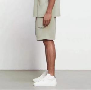 กางเกงขาสั้นผ้าฝ้ายเนื้อละเอียดแบบลำลองสำหรับ100% ใส่บนถนนกางเกงขาสั้นแฟชั่นแบบระบายอากาศติดฉลากได้ตามต้องการ - Product Image 3