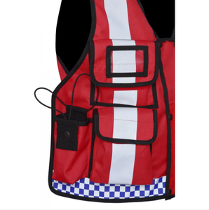 Gilet de sécurité de bonne qualité respirant gilet de sécurité haute visibilité tissu tricoté avec poches - Product Image 4