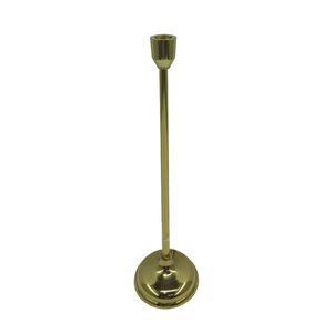 Nouveau bougeoir conique en métal décoratif couleur dorée pour la maison vaisselle de noël lumières décoration bougie conique - Product Image 1