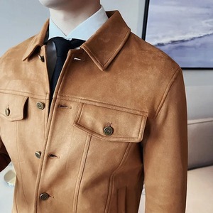 Vestes en cuir véritable pour hommes élégantes, imperméables et réversibles, manches longues, couleur/logo personnalisés, prix bas, prêtes pour l'hiver - Product Image 3