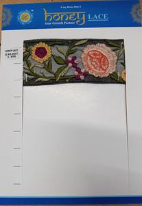 Adorno de encaje floral bordado colorido de moda al por mayor para prendas y zapatos patrón floral - Product Image 3