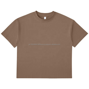 100% Cotton 250 Gsm Drop Shoulder Men's T Shirt Blank Oversized Heavyweight T-Shirts For Men Custom Logo Boxy <b>Tshirts</b> - Product Image 1