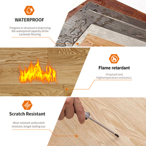 Suelo Laminado HDF de Calidad Premium, Resistente al Agua, AC3/AC5, Fácil Instalación, Antiarañazos, 8mm, Superbrillante, para Renovación del Hogar - Product Image 5
