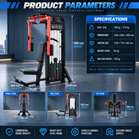 Machine de musculation multifonction ergonomique BN Steel Pec Deck pour la musculation des pectoraux et des épaules, usage commercial universel