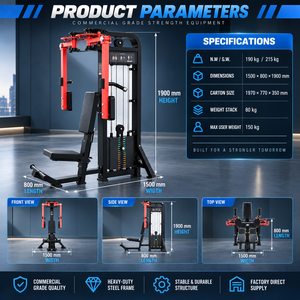 Macchina Multifunzione Ergonomica BN Steel <span class=keywords><strong>per</strong></span> Allenamento Pettorali e Spalle, Attrezzo Commerciale Universale <span class=keywords><strong>per</strong></span> Costruzione Muscolare - Product Image 3