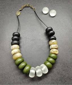 Cuentas de resina de Color étnico promocional, perlas naturales de agua dulce, joyería Bohemia, Gargantilla, collar de cuentas, accesorios hechos a mano - Product Image 6