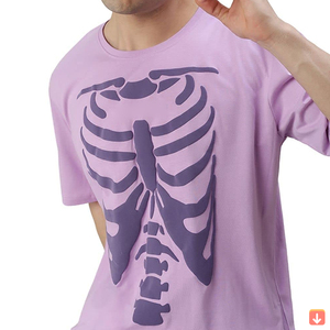 T-shirts personnalisés pour hommes, écologiques, anti-boulochage, à séchage rapide, à manches courtes, col rond, haute qualité, logo personnalisé, épaules tombantes, respirants - Product Image 4