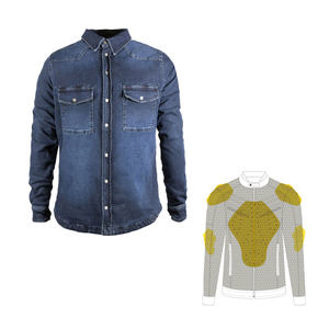 Veste en jean décontractée unie pour homme, hiver, streetwear oversize, manteau en jean respirant, délavé à l'acide, vintage, logo personnalisé OEM - Product Image 2