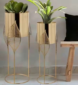 Maceta de latón con acabado elegante para suculentas, decoración interior ecológica con orificio de drenaje para el hogar o la Mesa de la Oficina - Product Image 4