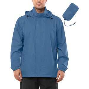 Logo personnalisé décontracté veste d'hiver en nylon respirant polyester coupe-vent imperméable enduit rue lavé Techniques en gros - Product Image 5