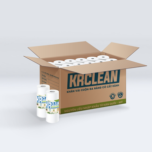 Krclean ผ้าไมโครไฟเบอร์ดูดซับน้ำได้ดี100แผ่นสีขาว20x25ซม. โต๊ะอาหารยั่งยืนใช้ในห้องครัว - Product Image 4