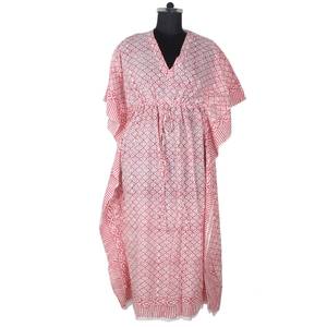 2025 gran oferta africano Batik Long Kaftan vestidos de talla grande mujeres KFCL004 fabricante de ropa de mujer diseñador Kimono de algodón indio - Product Image 4
