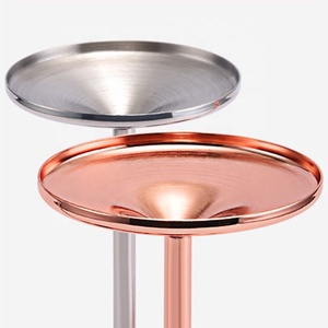 Verres à Martini en Acier Inoxydable Divris, Modernes et Incassables, 201-300 ml, Style Américain pour Fêtes, Or, Or Rose, Argent, Noir - Product Image 6