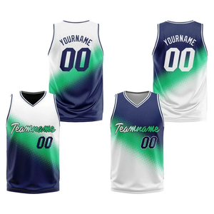 Conjunto Deportivo de Baloncesto Sublimado Transpirable Personalizado de Jersey Reversible de Secado Rápido, Jersey de Baloncesto Retro - Product Image 3