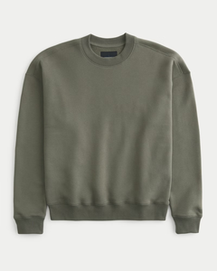 Sudadera de hombre de gran tamaño con cuello redondo de lana pesada gruesa de calidad superior, Sudadera de cuello redondo con etiqueta privada personalizada para hombre - Product Image 1