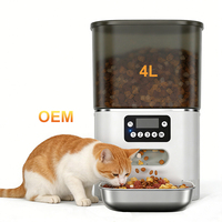 Distributeur automatique intelligent pour chats avec caméra 4L, alimenté par batterie, écologique, contrôle via application Tuya, alimentation à distance programmée, anti-blocage, pour plusieurs animaux