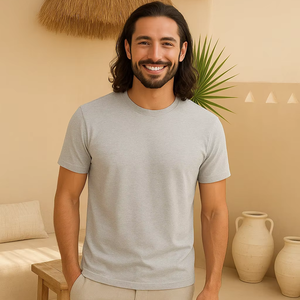 Camiseta unisex Ultifresh 100% algodón Anti-Mancha Logotipo personalizado ODM Tejido en busca de revendedores - Product Image 4