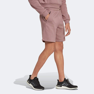 <b>Men</b> Mauve Fleece <b>Shorts</b> Soft Elastic Waist Casual Comfortable <b>Loungewear</b> Summer Gym Training Athletic Wear - Product Image 3
